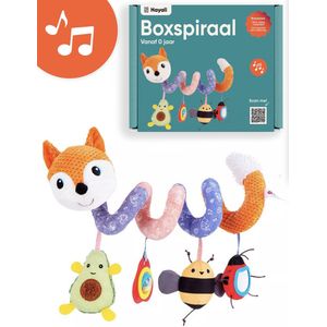 HAYALI®Boxspiraal Speelgoed Baby 0 Jaar voor Babybox/Kinderwagen - Autostoelspeeltje Jongen & Meisje - Activiteitenspiraal Knuffel