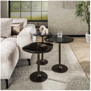 BIjzettafel H50 Eclips - Koper antiek finish
