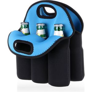 La'Moussawi ® Draagbare Geïsoleerde Drankentas voor Zes Flessen en Blikjes met Comfortabele Handgrepen