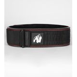 Gorilla Wear Halterriem - 4 Inch Premium Leather Lifting Belt - Zwart - 2XL/3XL