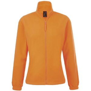 SOLS Dames/dames North Full Zip Fleece Jacket (Neon Oranje)