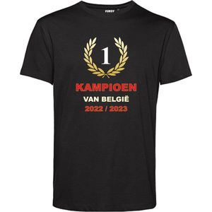T-shirt Krans Kampioen 2023 | Antwerp FC artikelen | Kampioensshirt 2022/2023 | Antwerp Kampioen | Zwart | maat XXL