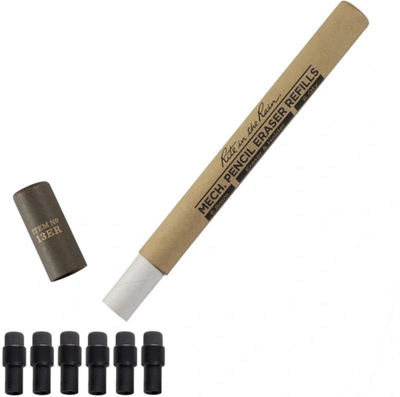 Rite In The Rain Mechanical Clicker Pencil Eraser - Navul - Gum - Gummetjes - Voor No 13 - Navulling