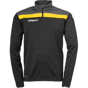 Uhlsport Offense 23 Ziptop Heren - Zwart / Antraciet / Limoen | Maat: XL