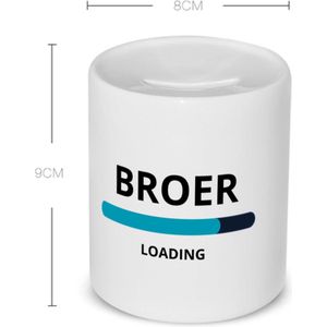 Akyol - broer loading Spaarpot - Broer - ochtendkoffie laden - verjaardagscadeau - verjaardag - cadeau - cadeautje voor broer - broer artikelen - kado - geschenk - gift - 350 ML inhoud