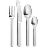 Eva Solo - Nordic Kitchen Bestek Set van 16 Stuks Mat - Roestvast Staal - Zilver