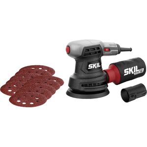 SKIL Excentrische Schuurmachine 280W - Schuurschijf 125mm - Vlakschuurmachine - Inclusief Stofzak XL & 10 Stuks Schuurschijf - Skil 7422 AA