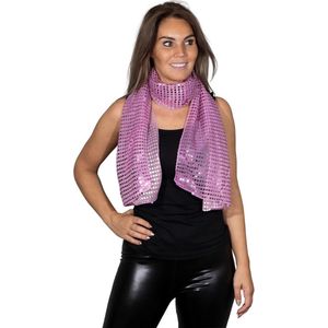 Pailletten sjaal - Licht paars/ lila - Disco - Glitter