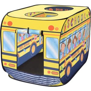 Speeltent schoolbus - Kindertent - Speelhuis - Speelgoed - Pop-up