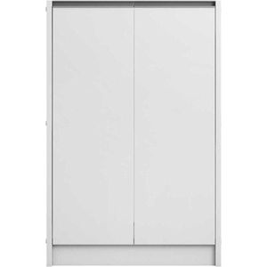 Lilly Schoenenkast: Wit 2-deurs H-H 90xB-L 60xD-P 35cm.