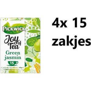 Pickwick thee - Joy of tea - Green Jasmin - Multipak 4x 15 zakjes