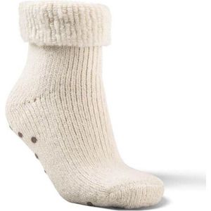 Fellhof antislip sokken maat 39-42 – wit - warme sokken – wollen sokken - pantoffelsokken – ademend – vuilafstotend – zelfreinigend – geurneutraliserend - zacht