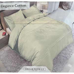 Elegance Cotton - Dekbedovertrek - 240x220cm - Lits-Jumeaux - 100% Katoen -Wit