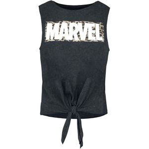 Marvel Logo Leo Top zwart M Dames