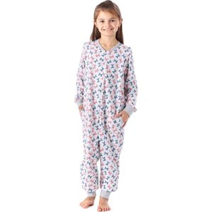 Merry Style Kinder Pyjama - ronde hals - lange mouwen - lange broek met zakken - Katoen - MS-MS10-186-PJ - Melange Bögen - 122-128