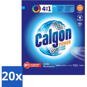 Calgon - Wasmachinereiniger - Tegen Kalkaanslag / Corrosie / Wasmiddelresten / Geuren - 67 Wasbeurten - Bulkverpakking - 20 stuks