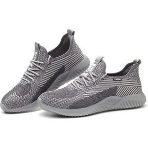 Werkschoenen - 45 - S1P - Dames / Heren - Veiligheidsschoenen - Schoenen voor werk - Sneakers voor werk - Beschermende schoenen - Anti -impact - Ondoordringbare zool - Anti slip - Stalen neus - Beschermende zool