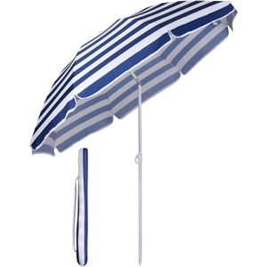 Parasol, 160 cm, marktparasol, terrasparasol, rond, zonbescherming UV20+
