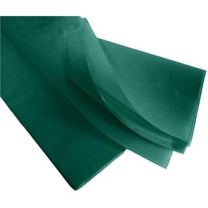 Donkergroen Vloeipapier \ zijdepapier | 17 Grams | Watervast & Kleurecht | B4 25x36 cm 96 vellen
