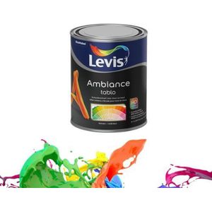 Levis-Ambiance Tablo- Hoogkwalitatieve extra matte acrylaatverf, beschrijfbaar met krijt-""Ral 1001-Beige"" 1l