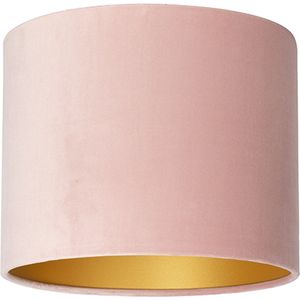 Uniqq Lampenkap velours roze Ø 40 cm – 30 cm hoog