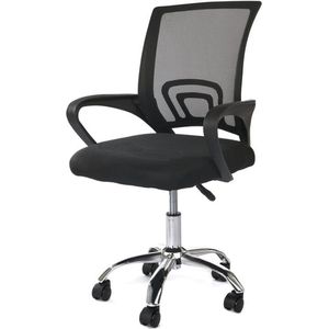 Viking Choice - Bureaustoel ergonomisch - verstelbaar - mesh - zwart