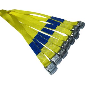 BCF-Products Sjorbanden - Spanbanden - 0,40 meter - 8 stuks - Geel