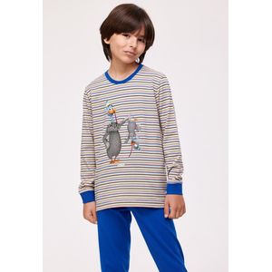 Woody Unisex Pyjama multicolor streep - maat 3Y