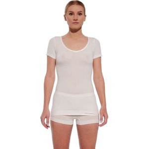 Brubeck Comfort Merino T-Shirt - Naadloos - Merino Wol Blend Ondershirt - Roomwit L