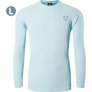 Livano Rash Guard - Surf Shirt - Zwemkleding - UV Beschermende Kleding - Voor Zwemmen - Surfen - Duiken - Lichtblauw - Maat L