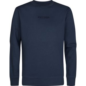 Petrol Industries - Heren Logo Sweater Bering - Blauw - Maat XL