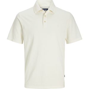 Jack & Jones Poloshirt Jprbluwilliam Wash Ss Polo Sn 12257315 Cloud Dancer Mannen Maat - S