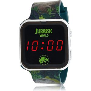 Accutime - LED Watch Jurassic World - Kinderhorloge Met LED Display Voor Datum en Tijd - Groen