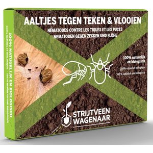 Aaltjes tegen Teken en Vlooien 50m² - Teken en Vlooien bestrijden - Steinernema Carpocapsae - Biologische bodeminsecten bestrijden - Afweermiddellen