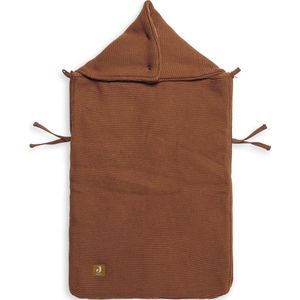 Jollein Voetenzak voor Autostoel & Kinderwagen - Basic Knit - Caramel