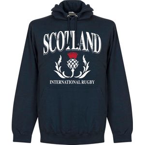 Schotland Rugby Hooded Sweater - Navy - XXXL