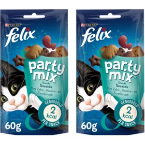 4x Felix Party Mix - Seaside Mix - Kattensnacks - 60g