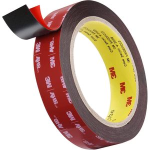 Robuuste dubbelzijdige montageband VHB-schuimrubberen band waterdicht 48 m lang 24 mm breed voor ledstrips auto woondecoratie kantoordecoratie - lang - waterdicht