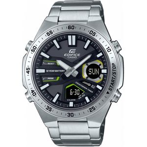 Casio Edifice EFV-C110D-1A3VEF Herenhorloge 46,9 mm - Zilverkleurig