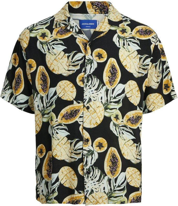 JACK&JONES JORLUKE TAMPA AOP SHIRT SS SN Heren Overhemd - Maat M