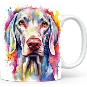 Mok met Weimaraner Beker voor koffie of tas voor thee, cadeau voor dierenliefhebbers, moeder, vader, collega, vriend, vriendin, kantoor