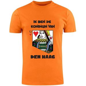 Ik ben de koningin van Den Haag Oranje T-shirt | Koningsdag | Queen | Koningin | Unisex