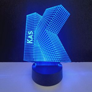 3D LED Lamp - Letter Met Naam - Kas