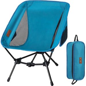 campingstoel - opvouwbare - met draagtas - 2-zijdige Pocket - 52D x 62B x 31H centimeter - Groen - camping vibes