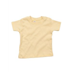 BabyBugz - Baby T-Shirt - Geel - 100% Biologisch Katoen - 50-56