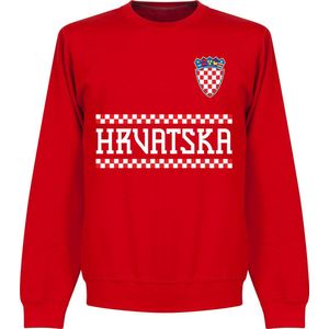 Kroatië Team Sweater - Rood - Kinderen - 116