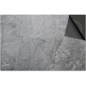 Inductie beschermer 81x52 - afdekplaat inductie mat - Dietrix Kookplaat beschermer - Base - Beton - Muur Grijs Strepen