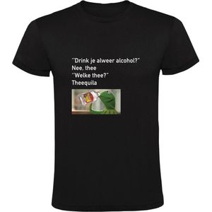 Theequila Heren T-shirt - alcohol - tequila - thee - grappig - humor