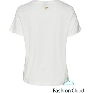Vero Moda Pamala S/s O-neck T-shirt Snow White Print: Think Outside Th WIT S