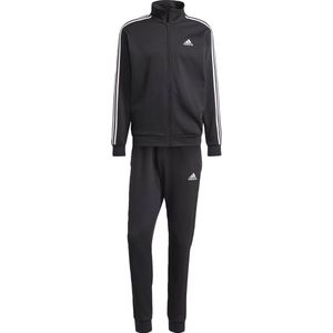 adidas Sportswear Basic 3-Stripes Fleece Trainingspak - Heren - Zwart- M